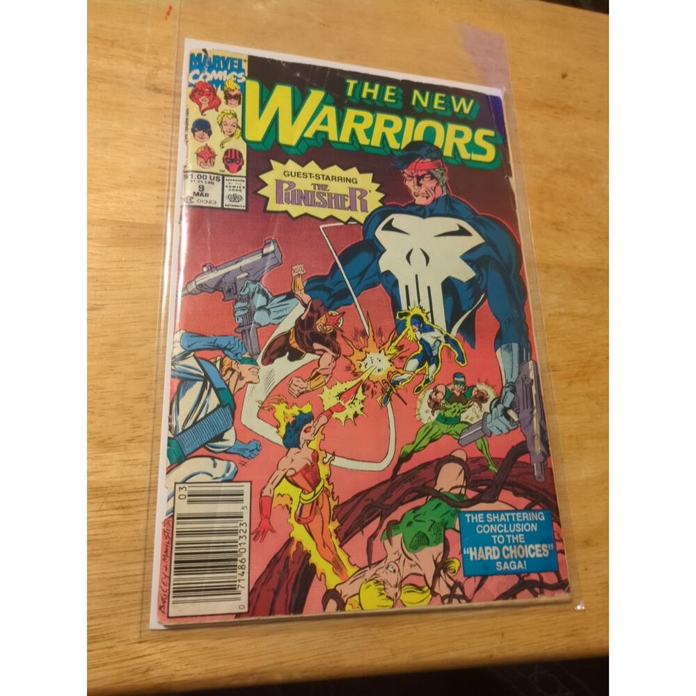 The New Warriors #9 (1991 Series) Marvel Comics 'App. Punisher'